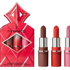 MAC Cosmetics Lustreglass Lipstick Trio - Chocolate, Coral, Rose